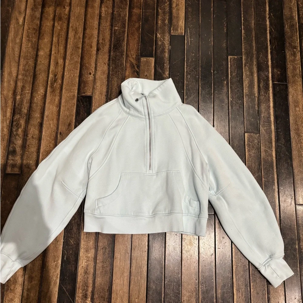 lululemon athletica baby blue Half-Zip Pullover Jacket - Picture 1 of 2